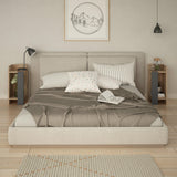 Milos Night Stand-Set-Oak-Anthracite-Modern Furniture Deals