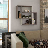 Moon Shelf-D.Brown-L.Mocha-Modern Furniture Deals