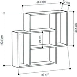 Moon Shelf-D.Brown-L.Mocha-Modern Furniture Deals