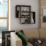 Moon Shelf-D.Brown-L.Mocha-Modern Furniture Deals