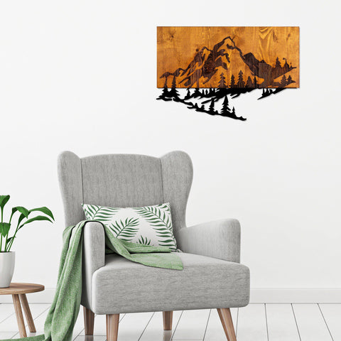 Mountain 2 Metal Wall Art-Metal Wall Art-[sale]-[design]-[modern]-Modern Furniture Deals