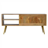 Olsen Cement Brass Media Cabinet-Modern Furniture Deals