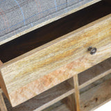 One Drawer Shoe Rack, Tweed Bench-Modern Furniture Deals
