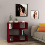 Only N.1 Bookcase-Burgundy-Modern Furniture Deals