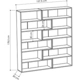 Only N.4 Bookcase-White-Modern Furniture Deals