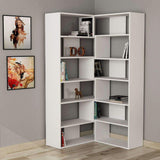 Only N.4 Bookcase-White-Modern Furniture Deals