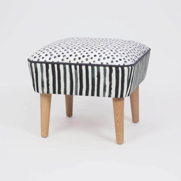 Oslo Pouff-Stripes-Modern Furniture Deals