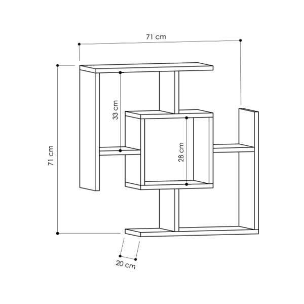 Parex Shelf, Oak – Modern Furniture Deals