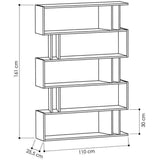 Part Bookcase-Mocha-Dark Brown-Modern Furniture Deals