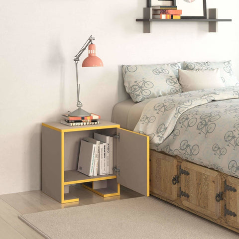 Party Night Stand-Mocha-Mustard-Modern Furniture Deals