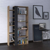 Penta Bookshelf-Dark Oak-Grey-Modern Furniture Deals