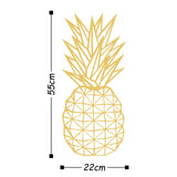 PINEAPPLE METAL DECOR - GOLD Wall Art-Metal Wall Art-[sale]-[design]-[modern]-Modern Furniture Deals