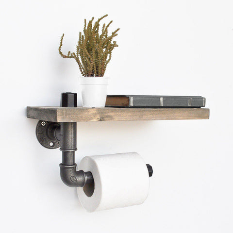 PIPE Wall Mounted Toilet Roll Holder-BATHROOM>ACCESSORIES-[sale]-[design]-[modern]-Modern Furniture Deals