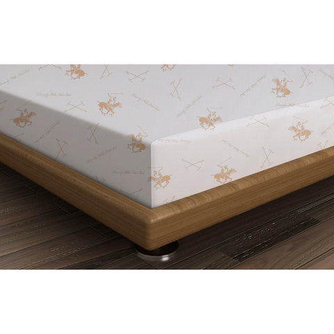 Polo Design Fitted Sheet Club Salmon-White-HOME TEXTILE>FITTED SHEETS>SINGLE-[sale]-[design]-[modern]-Modern Furniture Deals