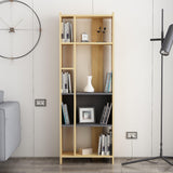 Prima Twin Bookcase Oak - Anthracite-FURNITURE>BOOKCASES-[sale]-[design]-[modern]-Modern Furniture Deals