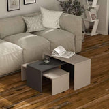 Quara 3 Nesting Tables-Mocha-Antique White-Modern Furniture Deals