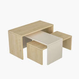 Quara 3 Nesting Tables-White-Oak-Modern Furniture Deals