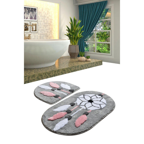 Rina Grey 2 Bath Mat-Bath Mat-[sale]-[design]-[modern]-Modern Furniture Deals