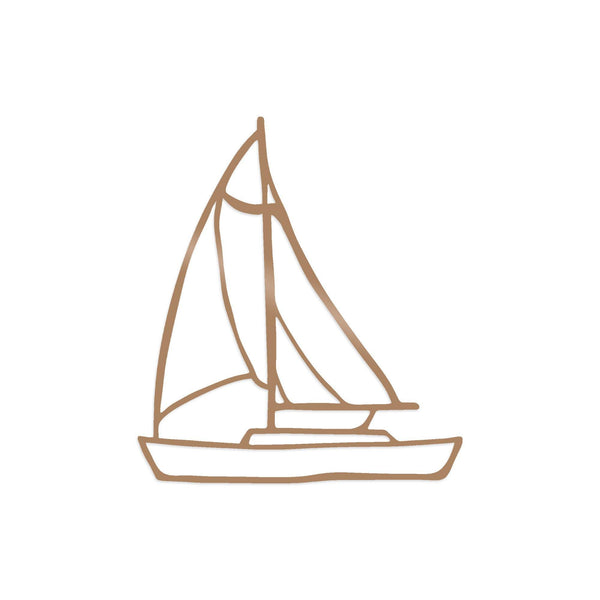 SAILBOAT - COPPER Wall Art-Metal Wall Art-[sale]-[design]-[modern]-Modern Furniture Deals