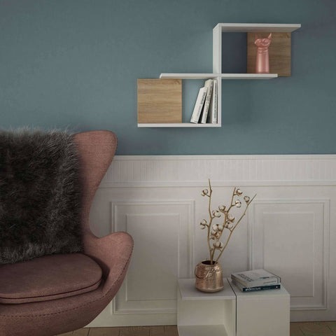 Salsa Shelf-Dark Brown-Oak-Modern Furniture Deals