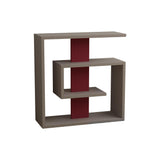 Sandy Side Table-L.Mocha-Burgundy-Modern Furniture Deals