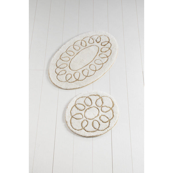 Saphire - Ecru 2 Bath Mat-Bath Mat-[sale]-[design]-[modern]-Modern Furniture Deals