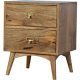 Scandinavian 2 Drawer Bedside-Modern Furniture Deals