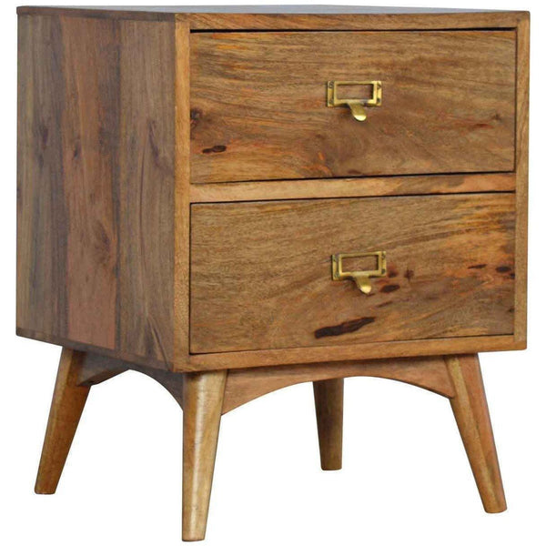 Scandinavian 2 Drawer Bedside-Modern Furniture Deals
