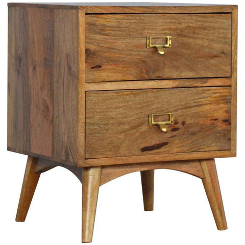 Scandinavian 2 Drawer Bedside-Modern Furniture Deals