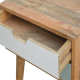 Scandinavian 2 Drawer Bedside Green-Modern Furniture Deals