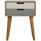 Scandinavian 2 Drawer Bedside Green-Modern Furniture Deals