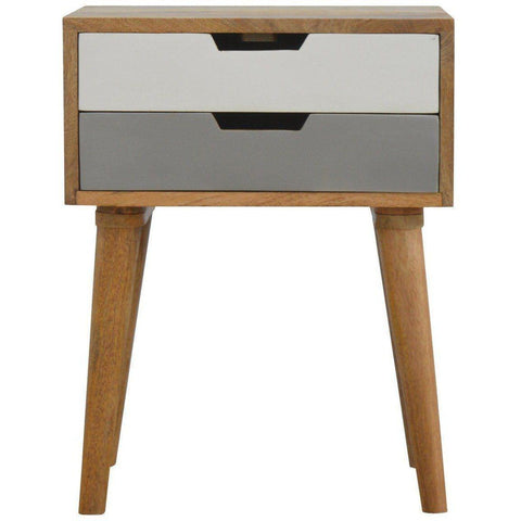 Scandinavian 2 Drawer Bedside Green-Modern Furniture Deals