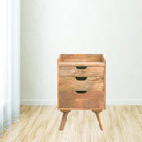 Scandinavian 3 Drawer Bedside-Modern Furniture Deals