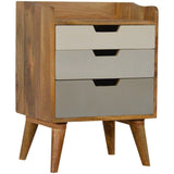 Scandinavian 3 Drawer Bedside Grey-Modern Furniture Deals