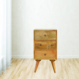 Scandinavian 4 Drawer Bedside-Modern Furniture Deals