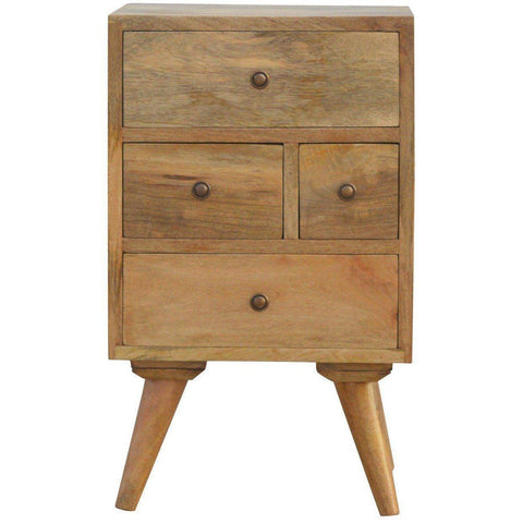 Scandinavian 4 Drawer Bedside-Modern Furniture Deals