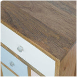 Scandinavian 4 Drawer Bedside Multi Colour-Modern Furniture Deals