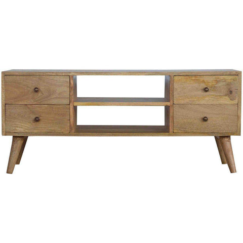 Scandinavian 4 Drawer Media Unit-Modern Furniture Deals