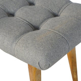 Scandinavian Round Grey Footstool-Modern Furniture Deals