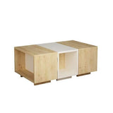 Sense Nesting Coffee Table-Oak-White-Modern Furniture Deals