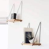 Set of 2 Single Rustic Rope Shelf-Wall Shelf-[sale]-[design]-[modern]-Modern Furniture Deals
