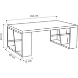 Shelfy Table-White-Grey-Modern Furniture Deals
