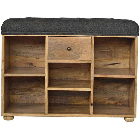 Shoe Rack, Tweed Bench-Modern Furniture Deals