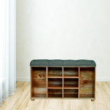 Shoe Rack, Upholstered Seat-Modern Furniture Deals
