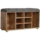 Shoe Rack, Upholstered Seat-Modern Furniture Deals
