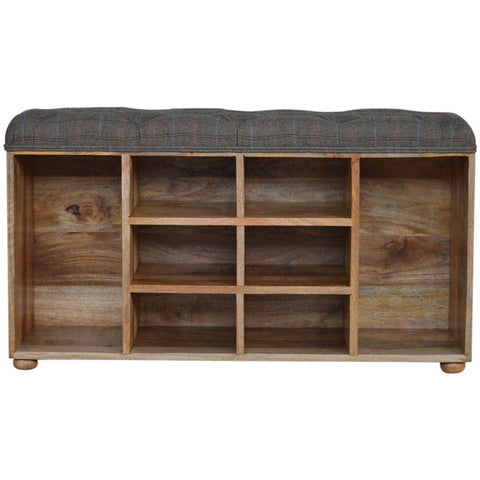 Shoe Rack, Upholstered Seat-Modern Furniture Deals