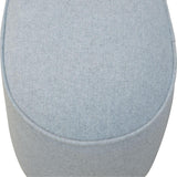 Solid Wood Grey Oval Stool-Modern Furniture Deals