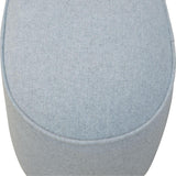 Solid Wood Grey Oval Stool-Modern Furniture Deals