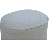 Solid Wood Grey Oval Stool-Modern Furniture Deals