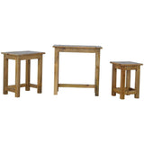 Solid Wood Set Of 3 Stools-Modern Furniture Deals